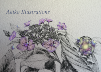 Galactic snail on Japanese hydrangea